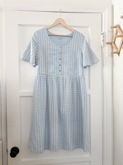 Stevie Hender Plaid Blue Dress (M)