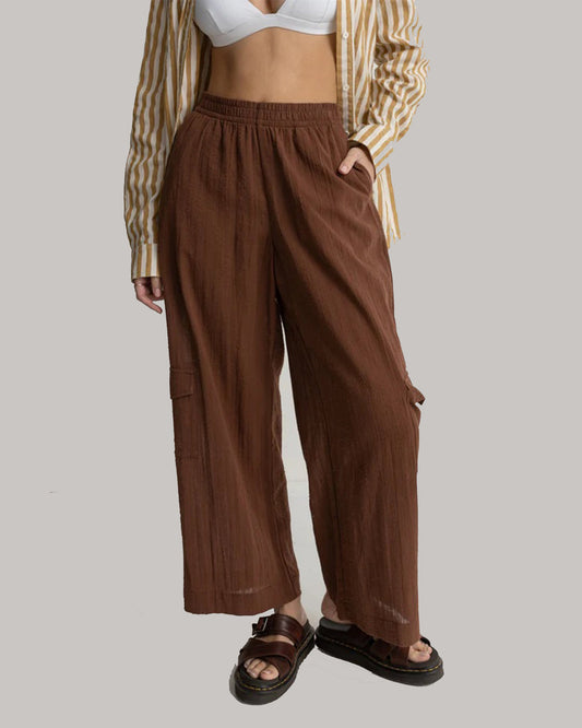 Rhythm Brown Easy Pants (2)