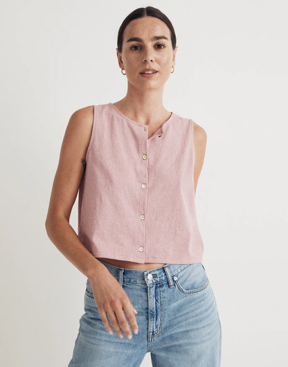 Madewell Button Front Tank (M)