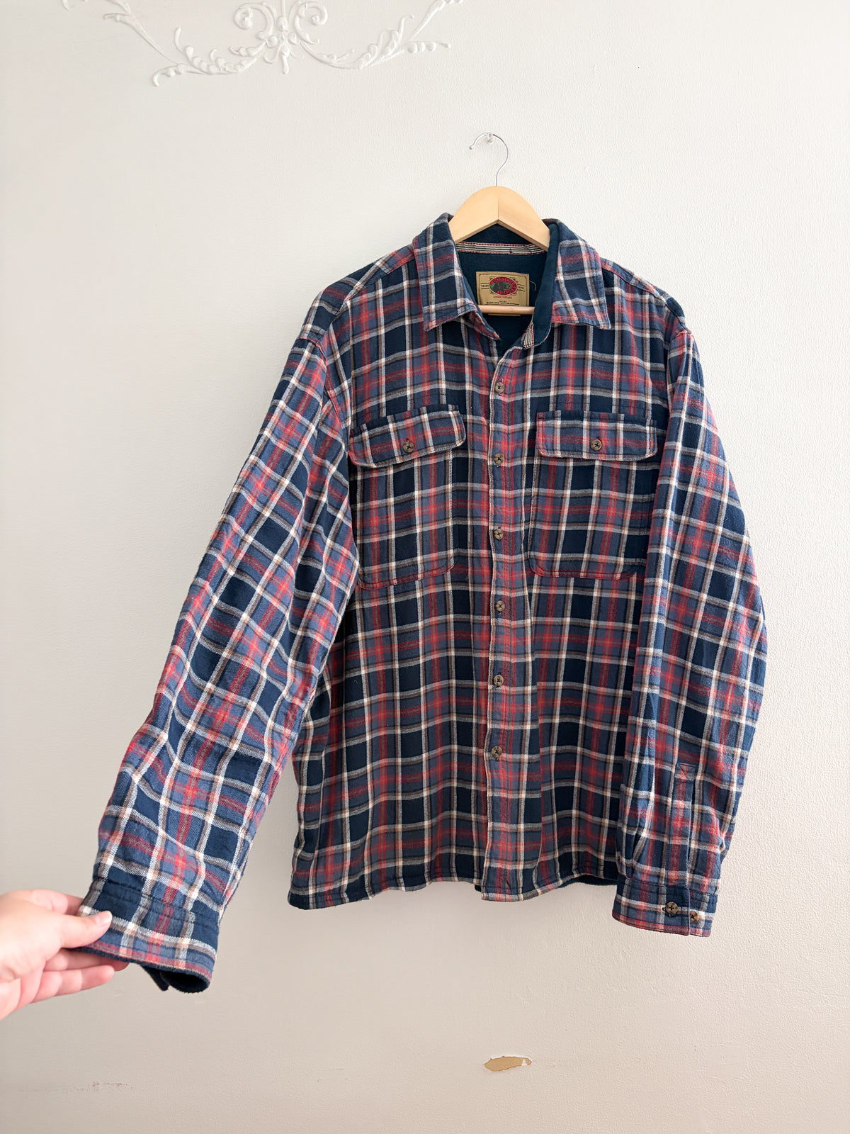 Vintage Plaid Fleece Lined Flannel (XXL)