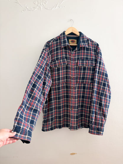 Vintage Plaid Fleece Lined Flannel (XXL)