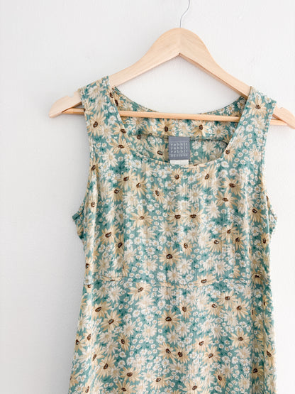 Vintage Daisy Maxi Dress (S/M)