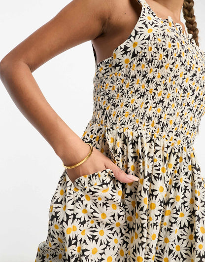 Asos Daisy Smocked Jumpsuit (M/L)