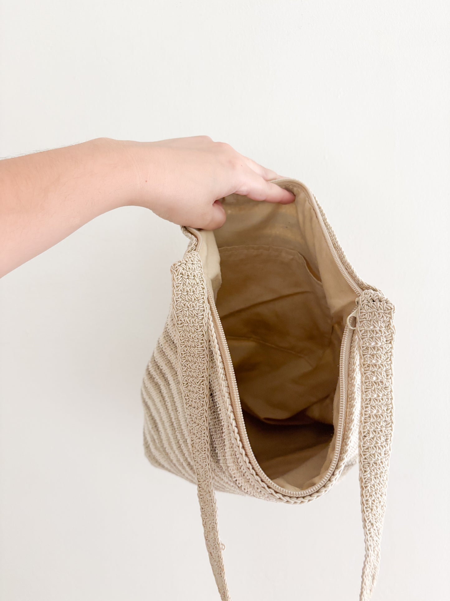 Vintage Striped Woven Purse