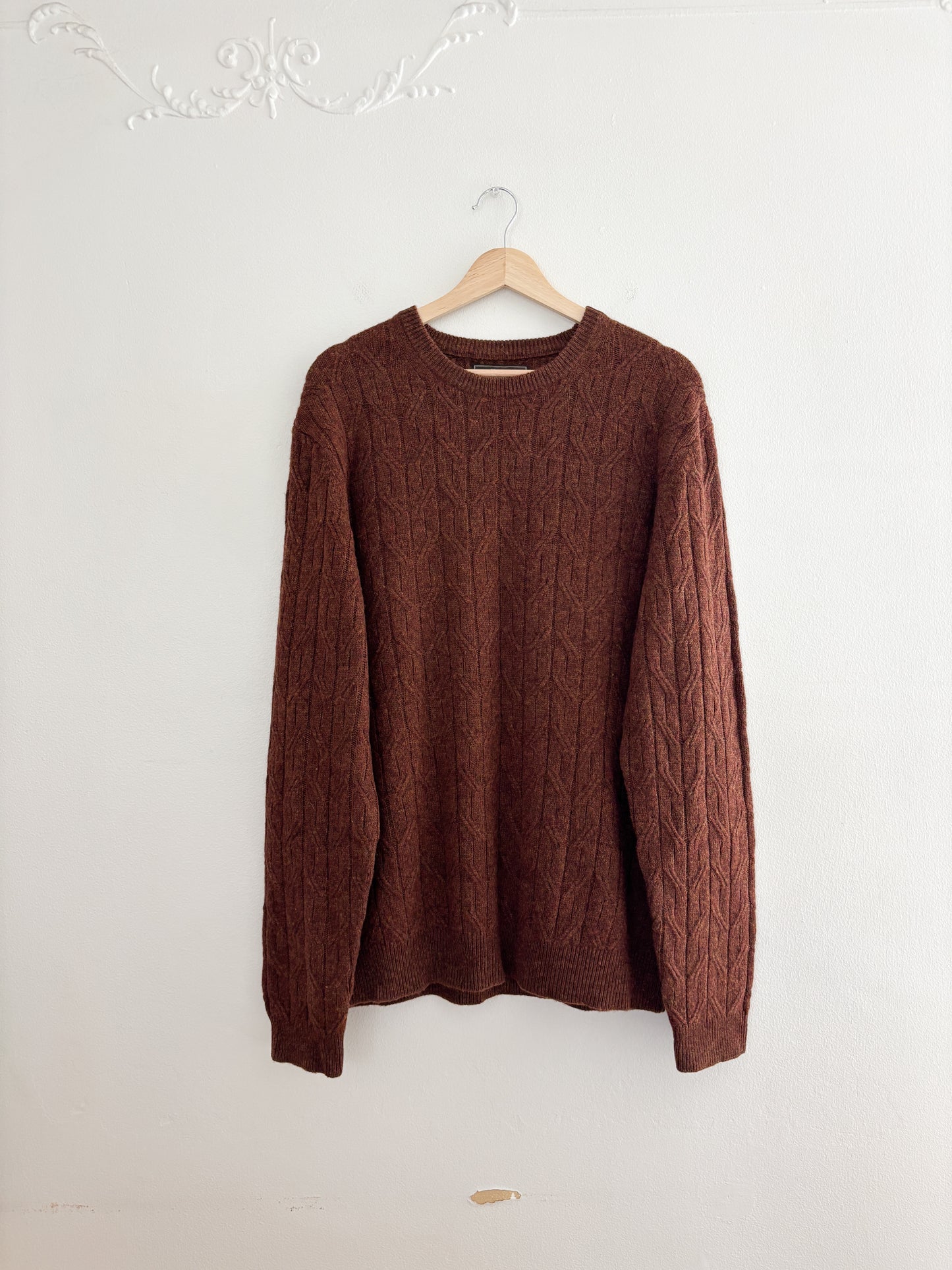 Rust Wool Blend Sweater (XL)
