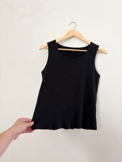 Vintage Champion Black Ribbed Tank (XL)