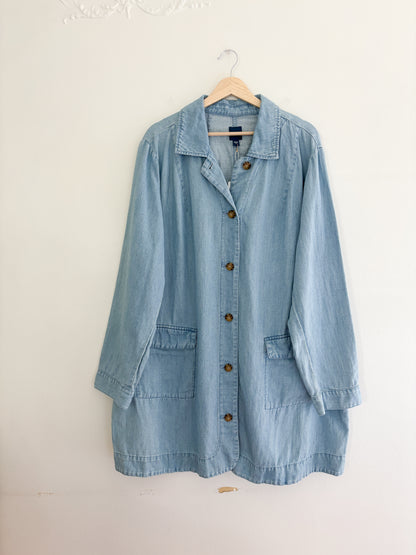 J Jill Button Front Duster Jacket (3X)