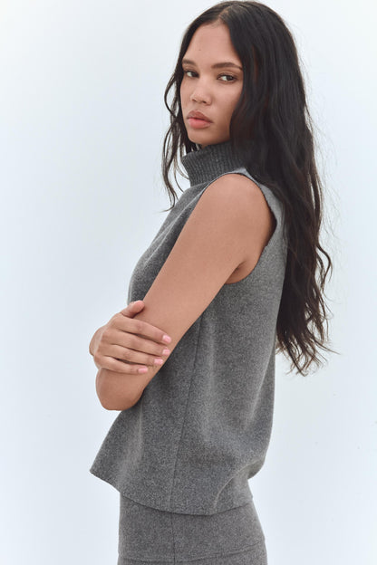 Zara Soft High Collar Top (L)