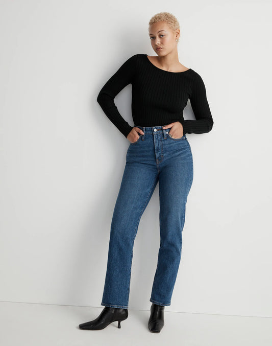 NWOT Madewell Curvy Perfect Vintage Straight Jeans (32)