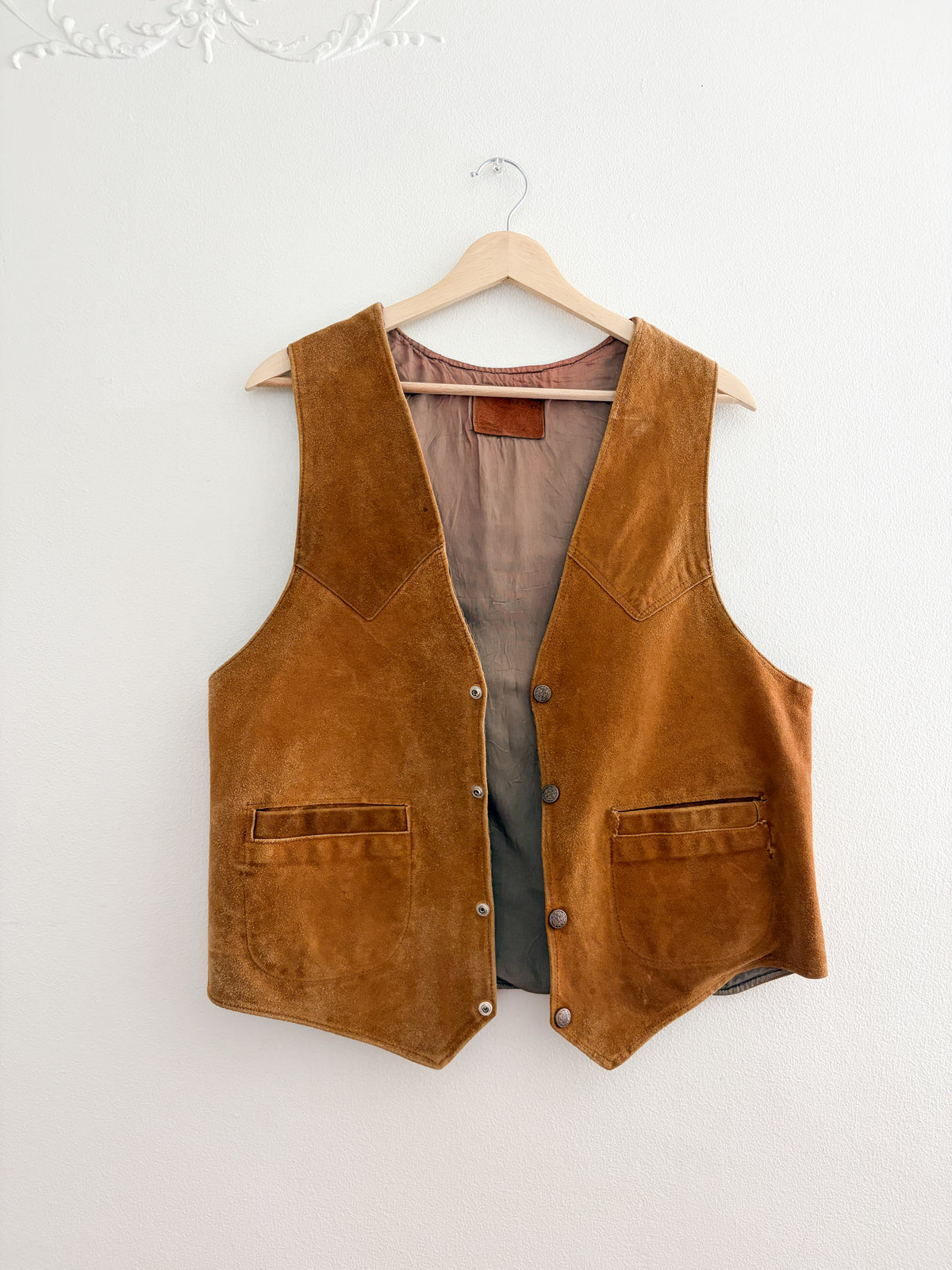 Vintage Leather Vest (S/M)