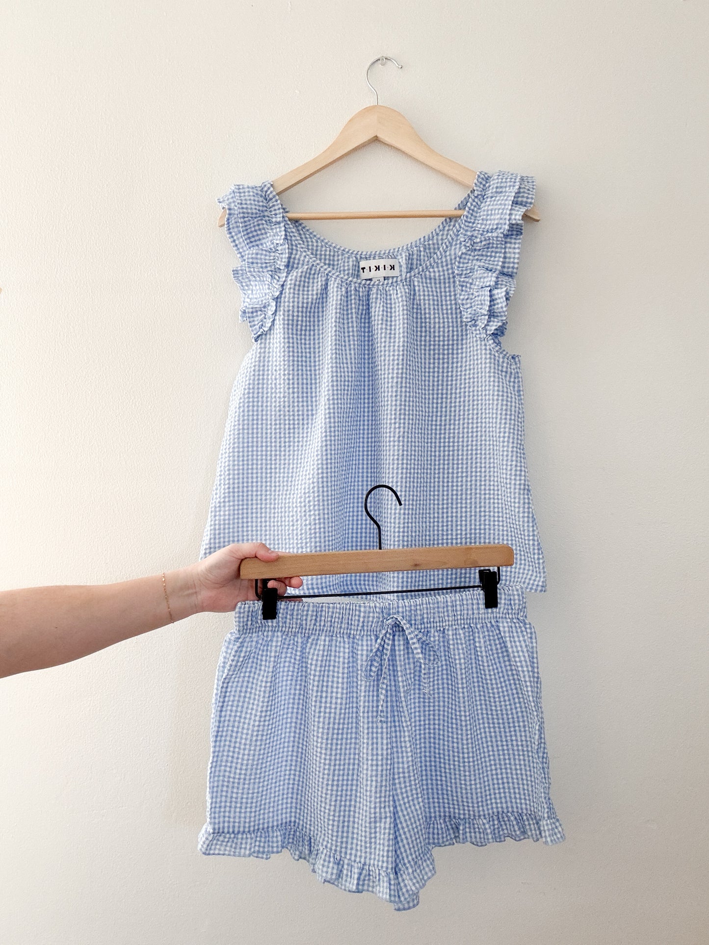 KiKit Blue Gingham Set
