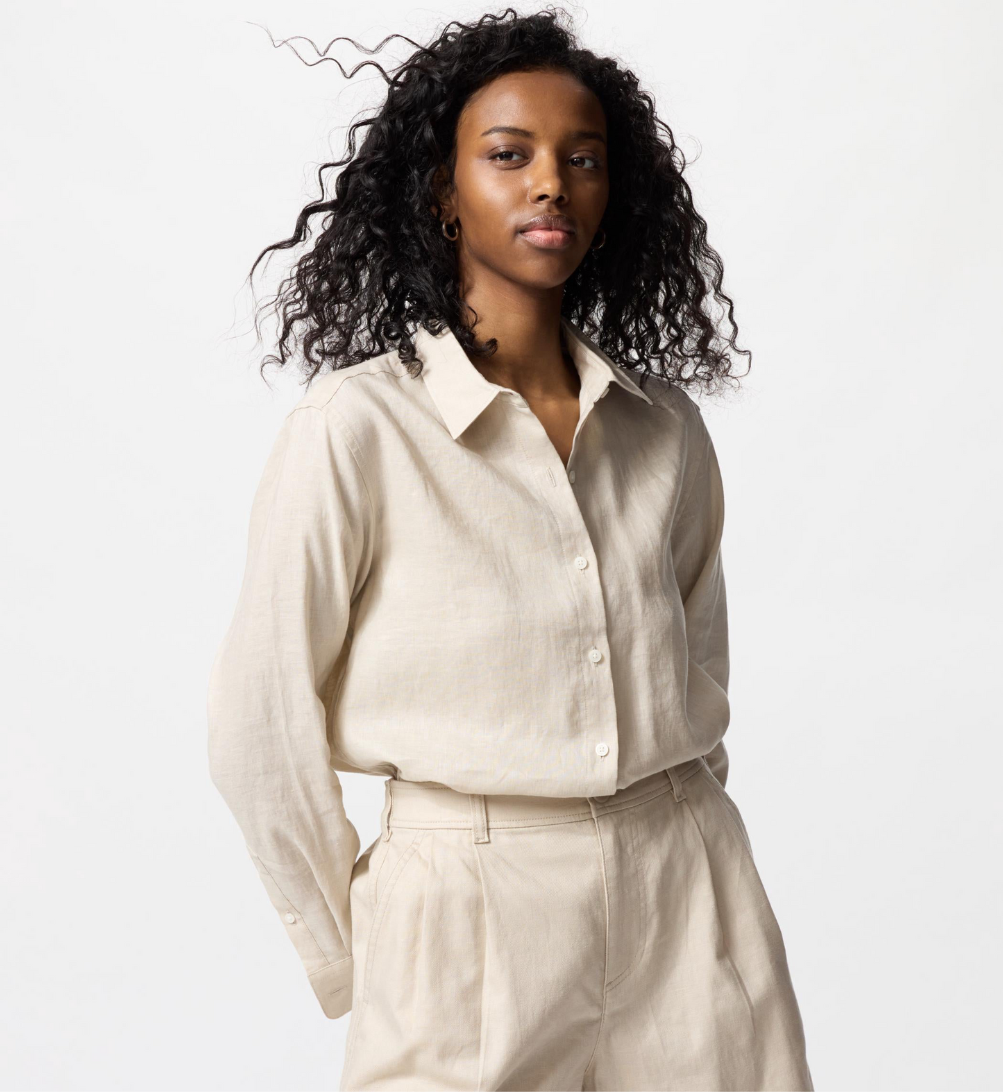 Uniqlo Linen button up (M)