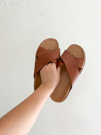 Madewell Dayna Lugsole Leather Sandal (8.5)