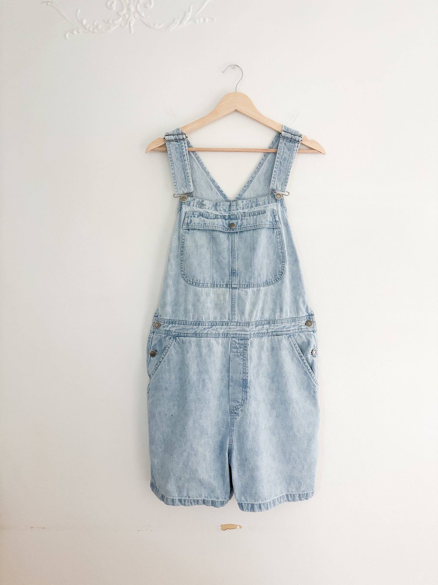 Vintage Riveted By Lee Light Wash Shortalls