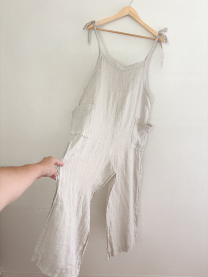 Linen Overall Jumpsuit (OS)