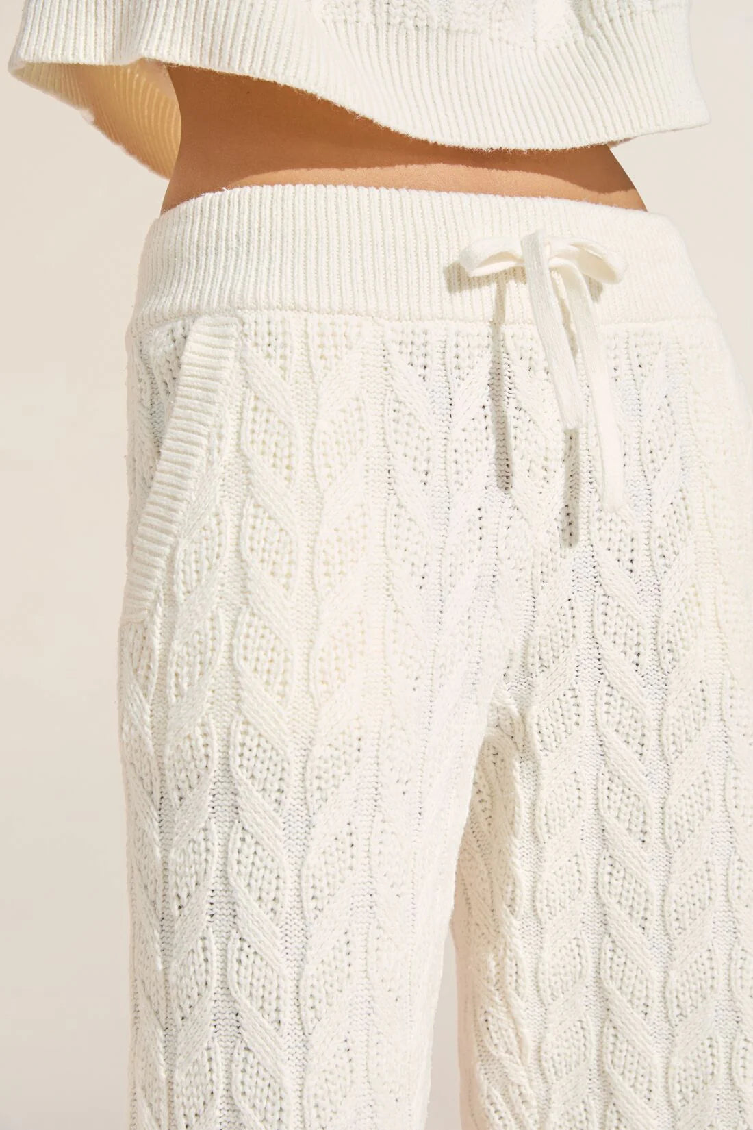 Eberjey Cable Knit Lounge Pants (M)