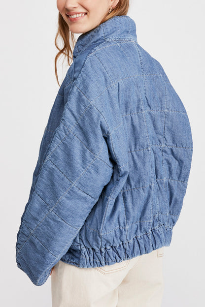 Free People Denim Dolman Jacket (L)