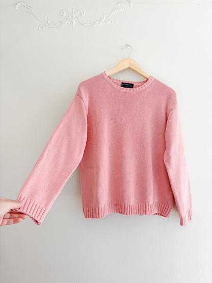 Vintage Charter Club Pink Cotton Sweater