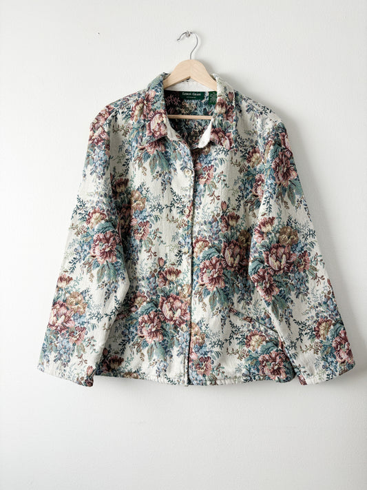 Vintage Floral tapestry jacket