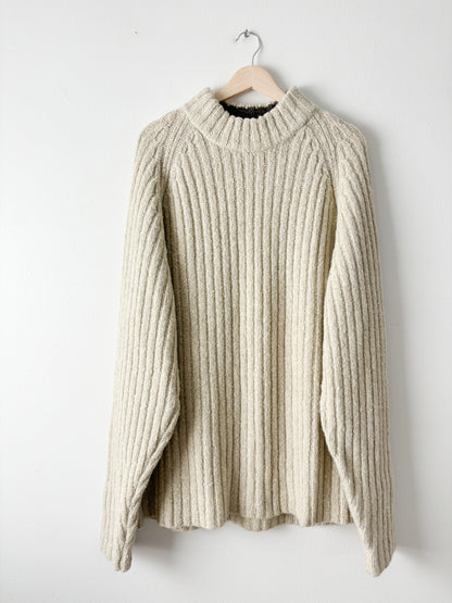 Vintage Ribbed Mockneck Sweater