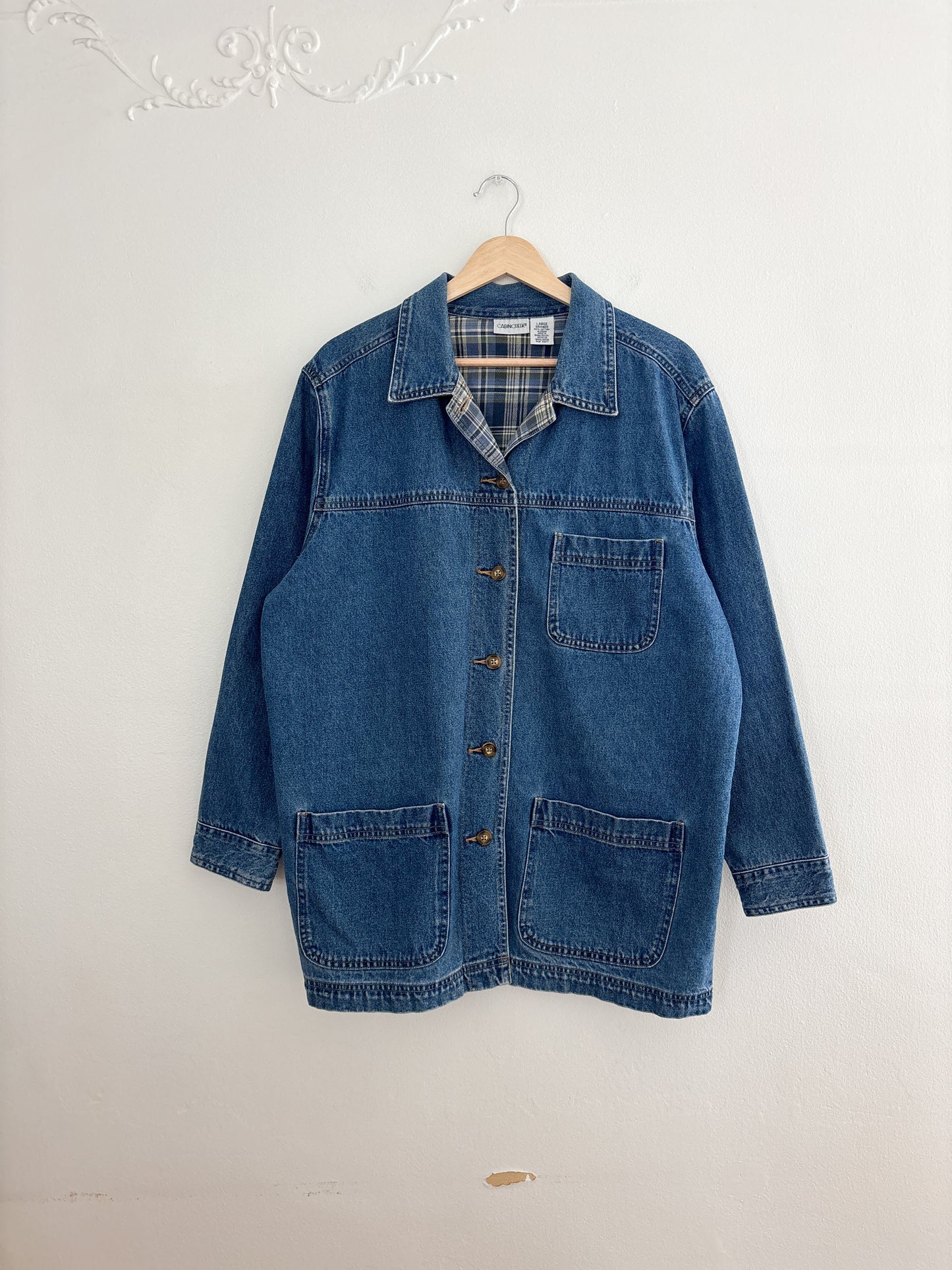 Vintage Denim Chore Jacket (L)
