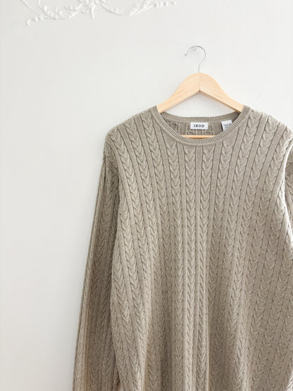 Izod cable knit sweater (XL)