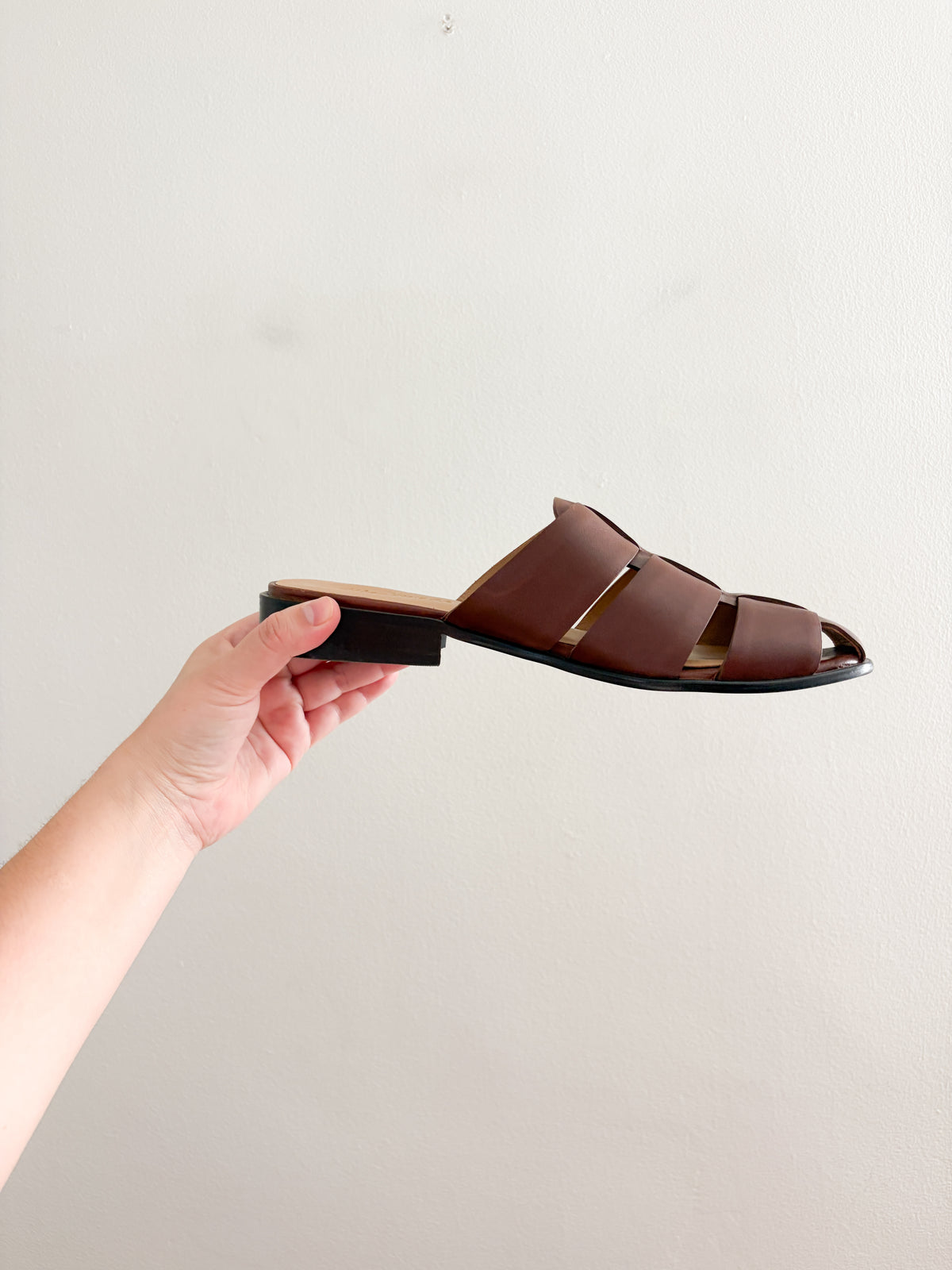 Madewell Dixson Fisherman Leather Mules