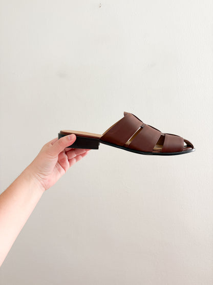Madewell Dixson Fisherman Leather Mules