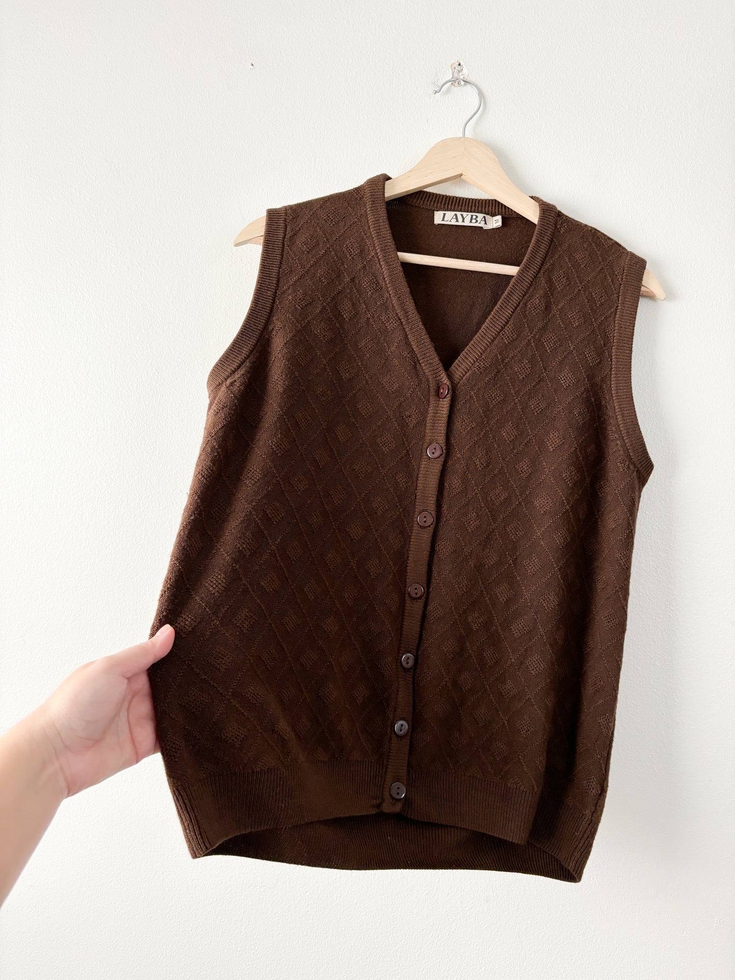 Vintage Brown Sweater Vest
