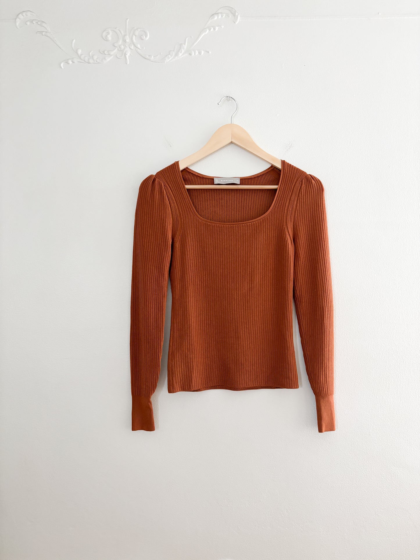 Everlane Ribbed Long Sleeve (XS/S)