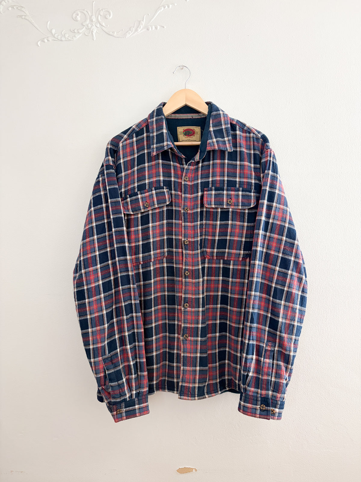 Vintage Plaid Fleece Lined Flannel (XXL)