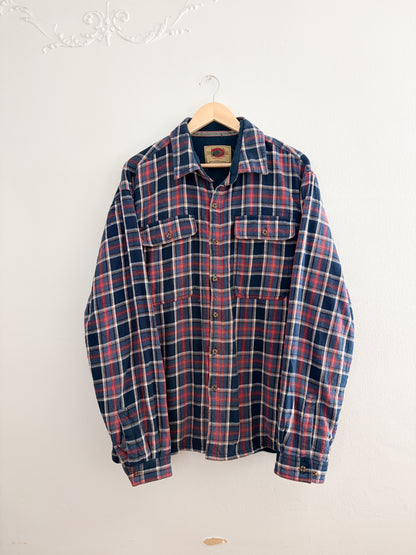 Vintage Plaid Fleece Lined Flannel (XXL)