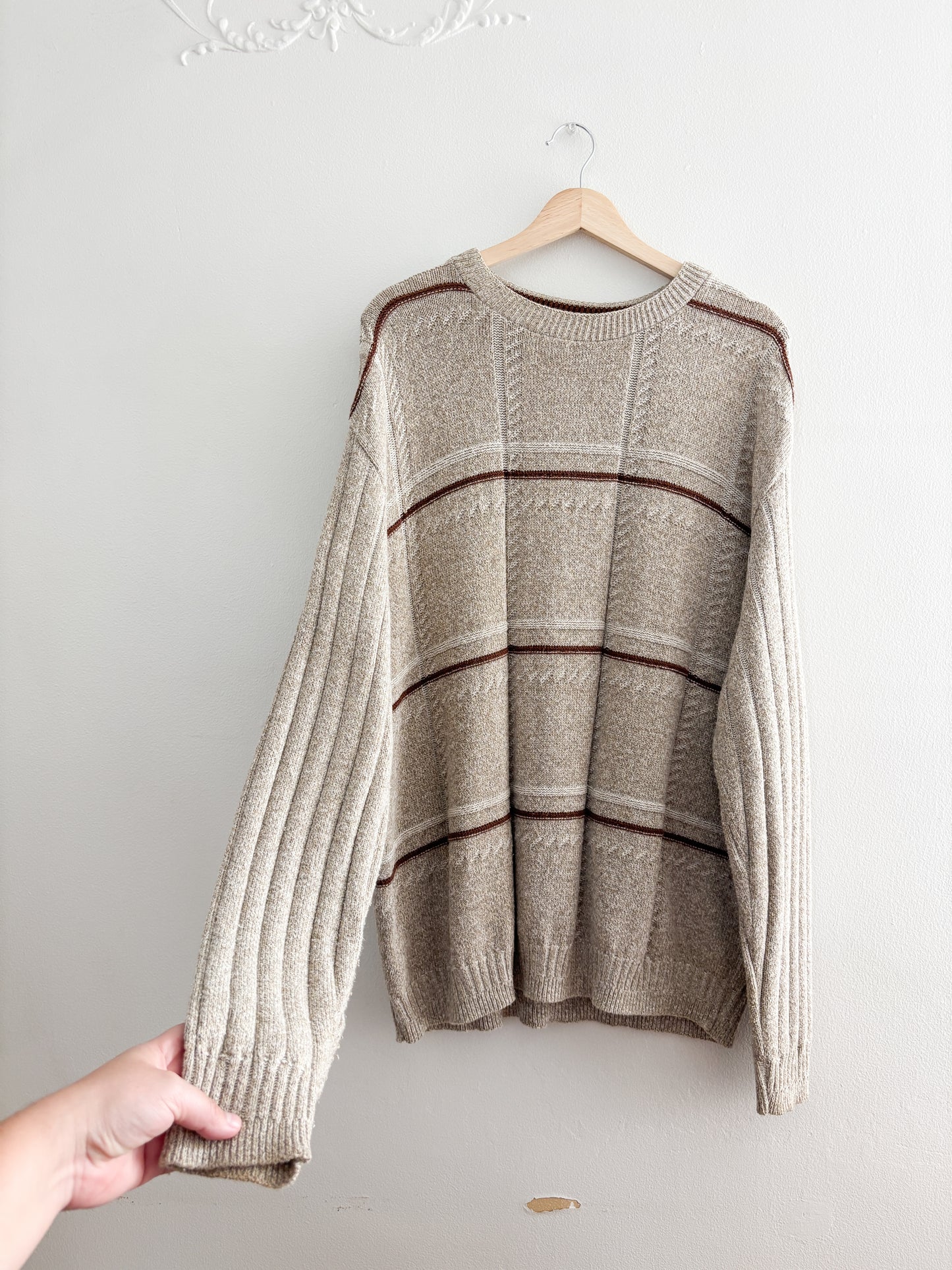 Haggar Plaid patterned sweater (XL)