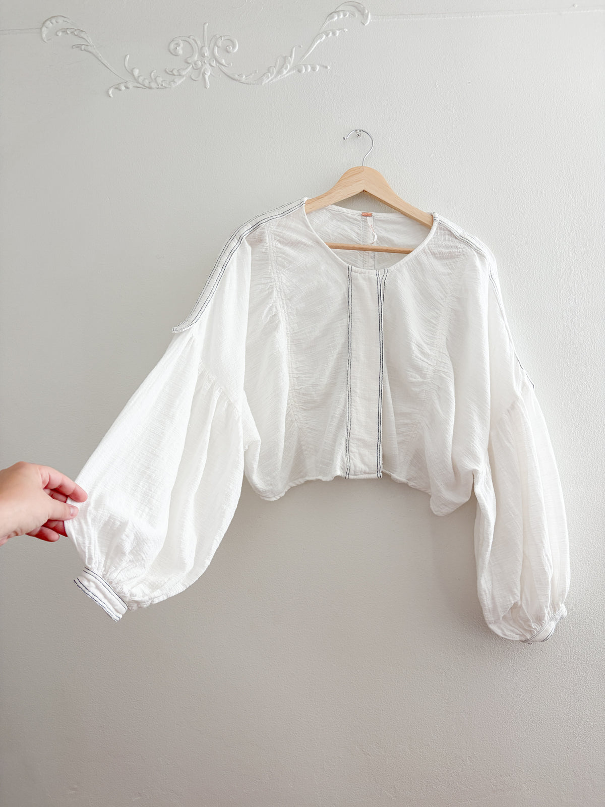 Free People Bubble Sleeve Top (S)