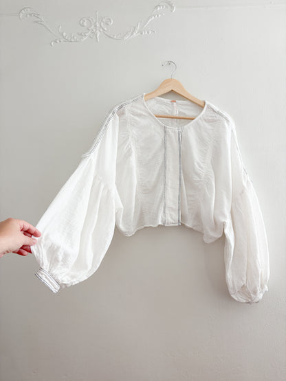 Free People Bubble Sleeve Top (S)