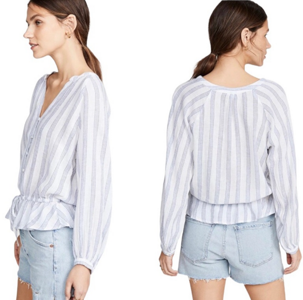 Rails Striped Blouse (M)