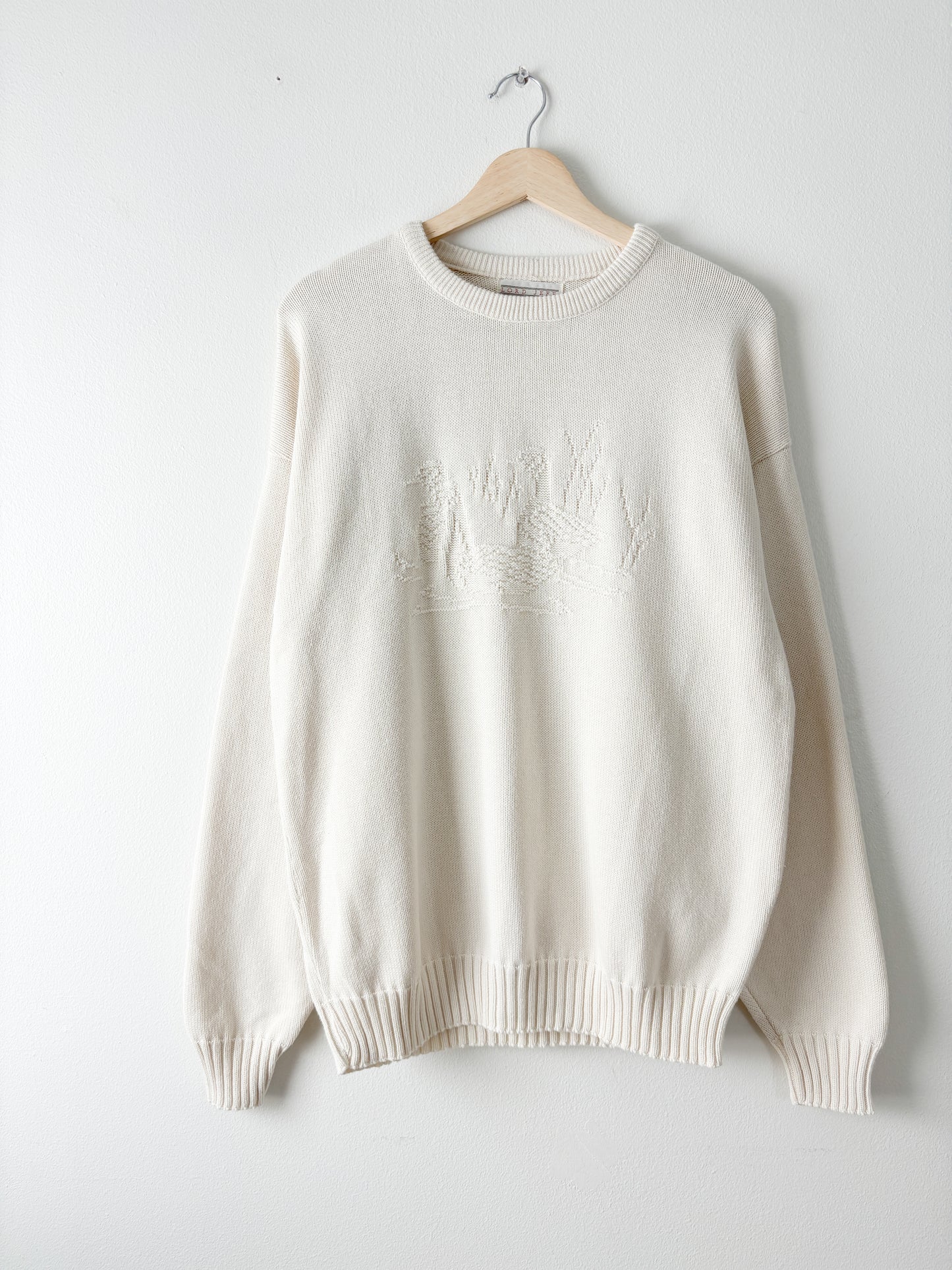 Vintage Cream Duck Sweater