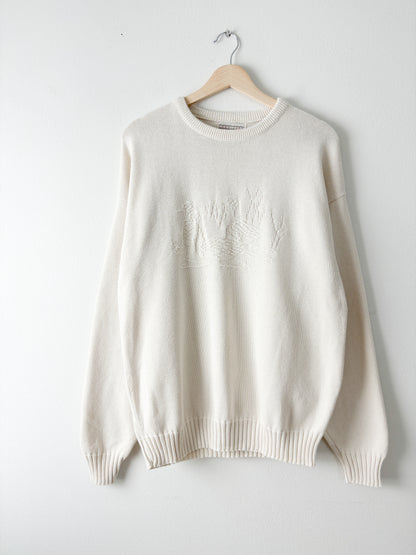 Vintage Cream Duck Sweater