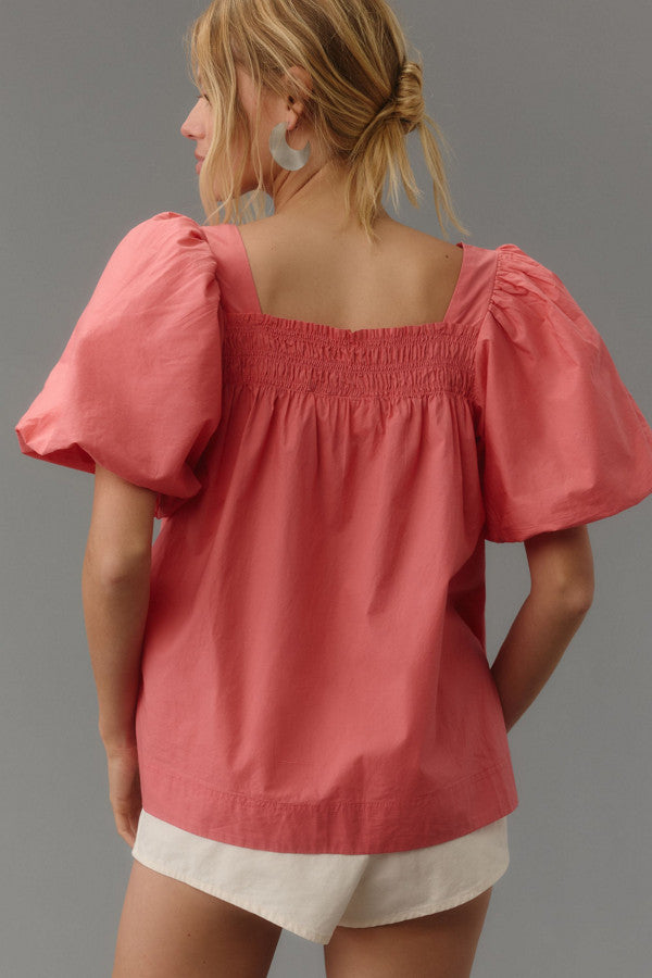 Maeve (Anthropologie) Puff Sleeve Top