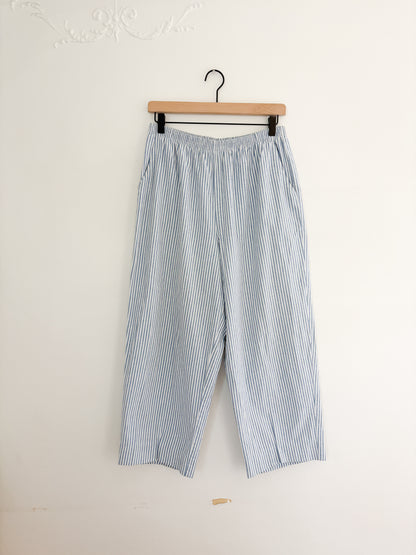 Vintage Blue Striped Easy Pants