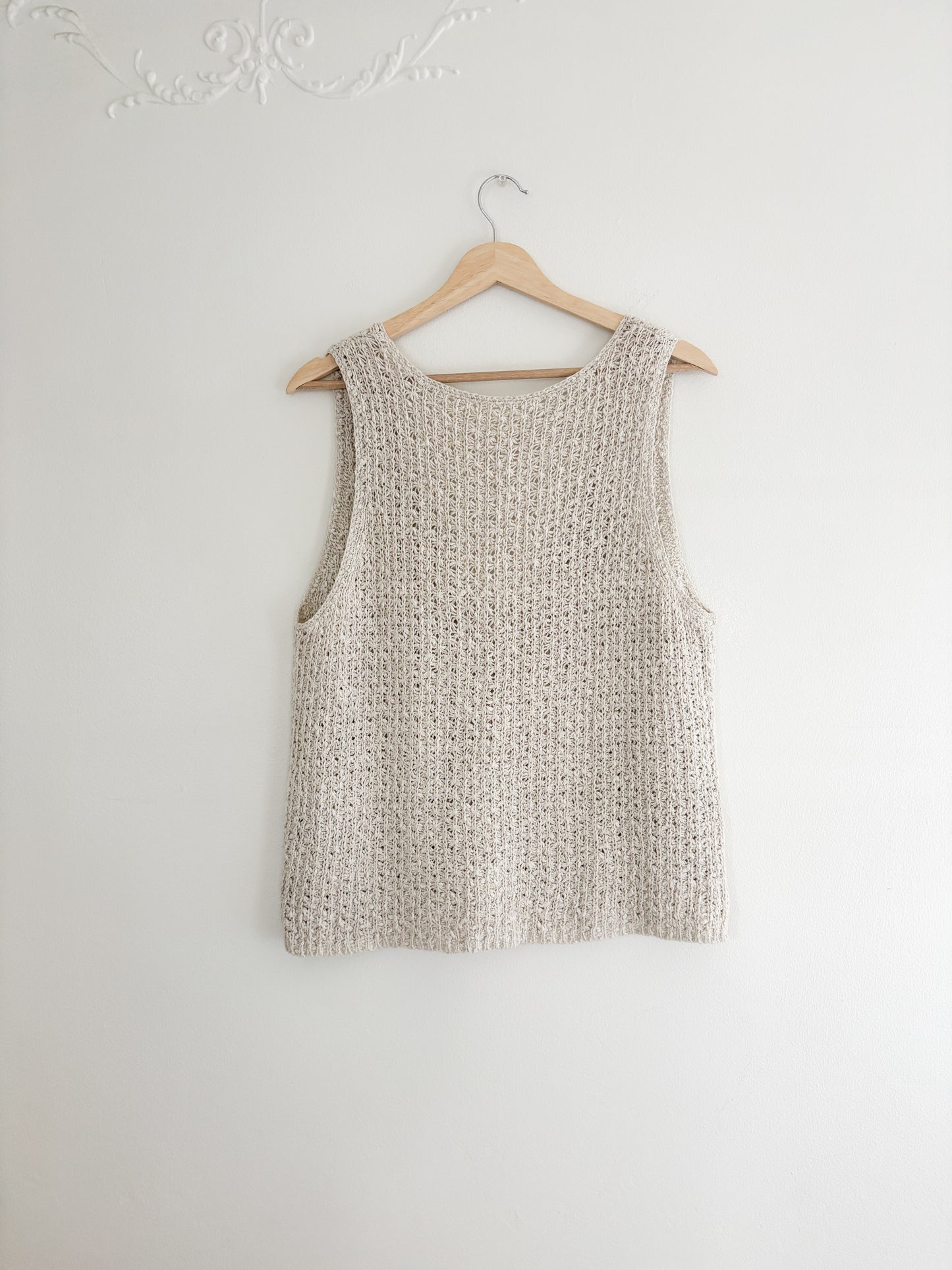 Oat Knit Tank Top