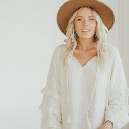 Carly Jean LA Halston blouse (M)