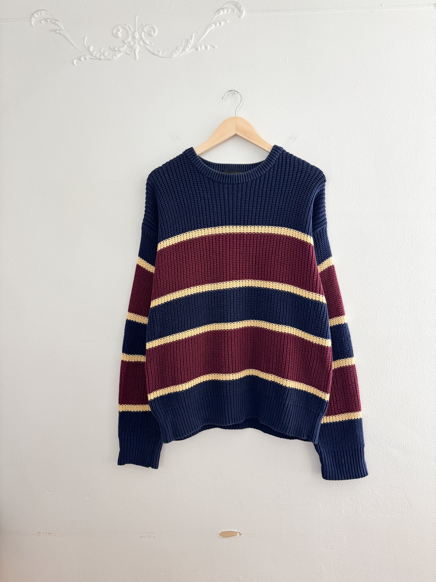 Vintage Eddie Bauer Striped Sweater (M)