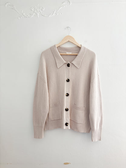 Caslon Ribbed Collared Sweater (1x)