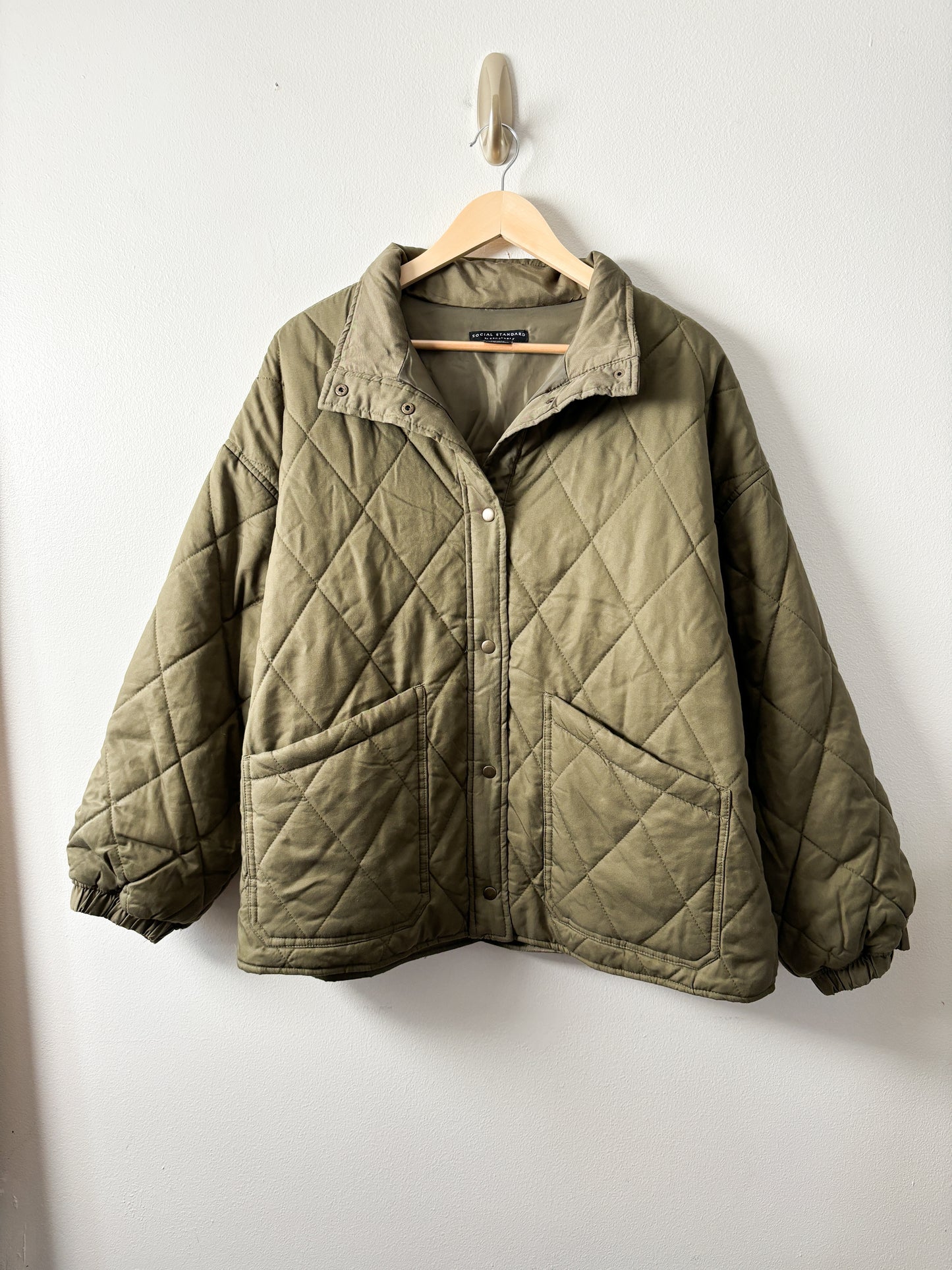 Green Quilted Puffer Jacket