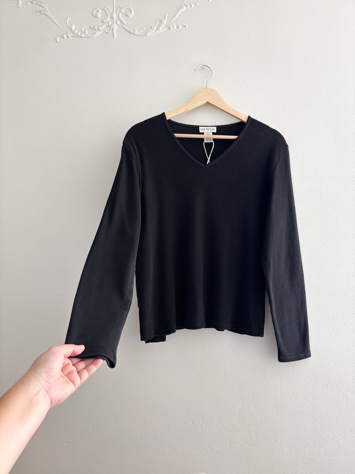 Vintage Ann Taylor Black Long sleeve (L)