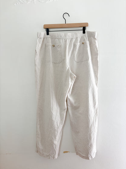 Liz Claiborne linen blend pants (XL)