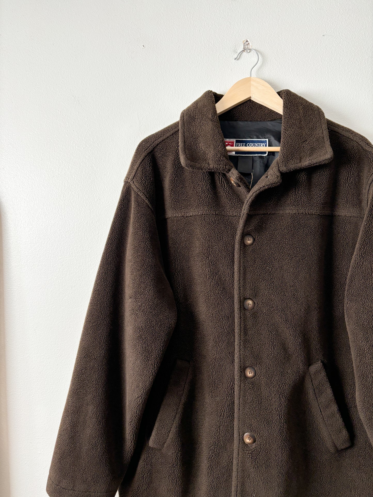 Vintage Brown Sherpa Coat