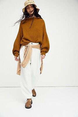 Free People Brown Knit Sweater