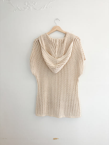 RipCurl Crochet Hoodie Cover Up